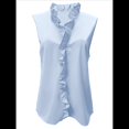 thumbnail image 2 of Camisetas Sin Mangas para Mujer, Blusas Elegantes de Verano para Mujer, Blusas Informales de Negocios, Camisas de Trabajo de Oficina Azul L, 2 of 5