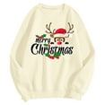 thumbnail image 2 of Christmas Sweatshirts for Women 2025 Long Sleeve Crewneck Festive Xmas Holiday Graphic Sweatshirt Pullover Tops, 2 of 5
