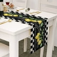thumbnail image 2 of Petit Drapeau de Table Frais Printemps et Été Imprimé Fleur Lin Nappe 4, 2 of 6
