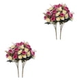 thumbnail image 3 of mmirethe 1/2/3/5 2x Fausses Roses Haute Plasticité Large Gamme d'Applications Motif Tridimensionnel Multi-Couleur Rouge Foncé 2 Pcs, 3 of 6