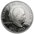thumbnail image 2 of 1990-P Eisenhower Centennial $1 Silver Commem PR-69 PCGS, 2 of 3