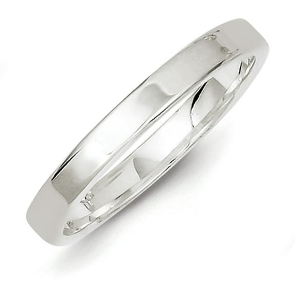Sterling Silver 3mm Lightweight Flat Size 4.5 Band QWFB030