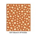 thumbnail image 3 of SLYNSHome Fall Throw Blanket Orange White Pumpkin Sketch Print Soft Flannel Fleece Cozy Lightweight Decorative Blanket For Couch Sofa Bed Thanksgiving Holiday Fireplace Home Decor, 3 of 7