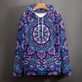 thumbnail image 6 of Mandala Purple Oversized Hoodies for Women Pullover Womens Clothes with Pocket Mens Ultimate Pullover Hoodie Sweatshirt S-6XL, 6 of 8