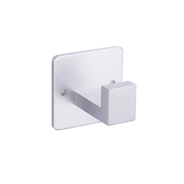 Robe Albornoz gancho de pared Cocina montada en la pared Closet Baño Baño Perchas Ropa Bolso Colgante Soporte Soporte Silver 2 piezas Jumpingount HA010231-02B