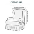 thumbnail image 7 of BH-JJSMGS Stretch Slipcover with Skirt 1 Piece Universal Wing Back Chair Cover with Ruffle, High Elastic Wing Back Chair Cover, 7 of 7