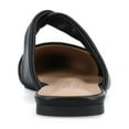thumbnail image 4 of Journee Womens Enniss Open Side Pointed Toe Mule Flats, 4 of 9