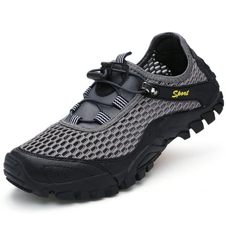 

Men s Mesh Breathable Hiking Shoes Running Sneakers Outdoor Shock Absorption