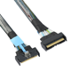 thumbnail image 5 of Cable Adaptador de Datos de Servidor de Alta Velocidad PCIE5.0 de 1 M, SAS MCIO SFF-8654 8I 5.0 PCIE de 74 Pines A MCIO 865, Accesorios para PC, 5 of 5
