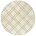 thumbnail image 2 of SAFAVIEH Himalaya Maralyn Geometric Wool Area Rug, Ivory/Silver, 6' x 6' Round, 2 of 7