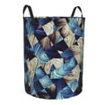 thumbnail image 2 of Daiia Abstract Blue Squares Round Laundry Basket with Handles Thickened Waterproof Circular hamper,Dirty Clothes Storage Basket for Bedroom,Bathroom,College Dorm-Medium, 2 of 8