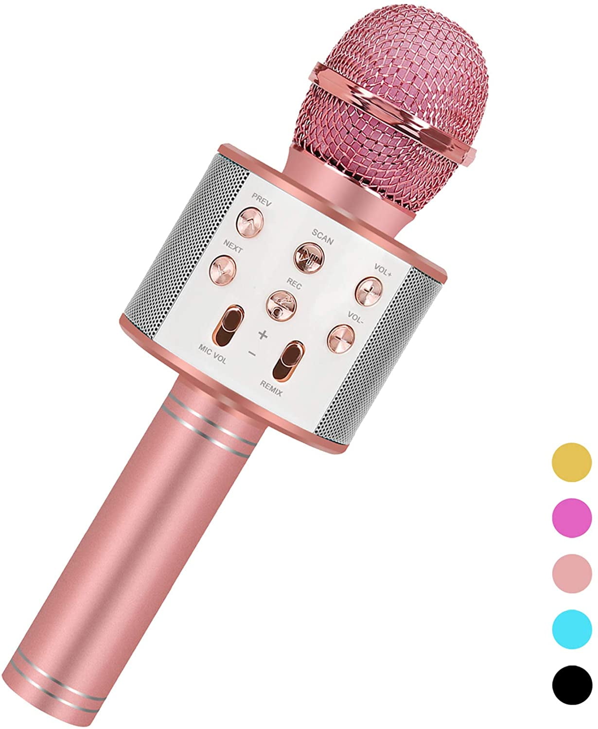 Best Gifts for 5-12 Year Old Girls ROKO Portable Handheld Karaoke Gifts Idea for Kids Toy Microphone for Kids Christmas Toys for 5-12 Year Old Girls Xmas Gifts for Kids Stocking Fillers Red 