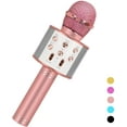 thumbnail image 1 of Micrófono de Karaoke Meskcv Inalámbrico Bluetooth Oro Rosa, 1 of 5