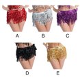 thumbnail image 4 of Jupe de Danse Orientale à Sequins pour Femmes, Jupe de Fête pour Filles, Jupe d'Entraînement Portable, Réutilisable, Lavable, en Chiffon, Costume Doré, 4 of 6