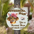 thumbnail image 4 of Abyssinian Mom Like a Normal Mom Except Much Cooler Happy Mother's Day Round Wood Sign Cat Lover Kitten Owner Gifts Hanging Wall Home Decor - 02004, 4 of 5