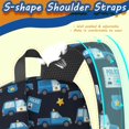 thumbnail image 5 of Police and Star Black Pattern 17" Waterproof Oxford School Backpacks for Teens, S-Shape Padded Straps, for School, Travel, Hiking, Camping, 5 of 5