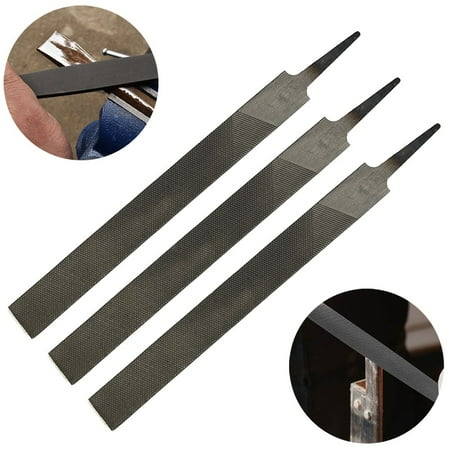 

3pcs 6Inch 150mm Flat Files Set Without Handle Steel Files Grinding Polishing