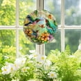 thumbnail image 5 of 15cm Hummingbird Suncatcher Stained Glass Hanging Ornament Colorful Window Decor for Garden Patio Courtyard Nature Themed Home Decor Gift for Bird Lovers Sunlight Rainbow Maker Decorative Pendant, 5 of 6