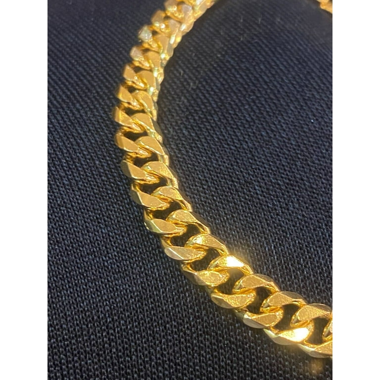 Classy Men's Dubai 6 MM Link Chain Tennis Bracelet In Hallmark 22K