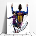 thumbnail image 1 of Cuadro Decorativo Messi Gol Canvas Listo Para Colgar 40x60cm Jungle Art Impresion Tela Arte, 1 of 6