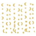 thumbnail image 2 of Lilixerw Glitter Star & Moon Hanging Decorations,Sparkly Ceiling Party Streamers for Birthday Wedding Christmas,10ft Long,Easy to Hang,Festive Home Decor,Gold, 2 of 6