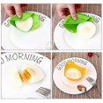 thumbnail image 4 of 4 pieces of egg steamer molds, high temperature silicone egg boiler, household egg steamer (green), 4 of 5
