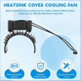thumbnail image 4 of Motor Heatsink Cover Cooling Fan for Wltoys 144001 124019 124018 124016 104001 RC Car 540 550 3650 M, 4 of 5