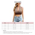 thumbnail image 4 of Strappy Tank Top, Women's Halter Top, V Backless Strappy Top, Women's Halter Top, Streamlined Design, 4 of 5