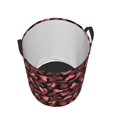 thumbnail image 2 of KLL Ladybugs and Red Hearts Waterproof Foldable Laundry Hamper Bucket with Handles for Storage Bin,Kids Room,Home Organizer (Small ), 2 of 7