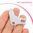 thumbnail image 3 of Miangastore 8pcs Universal Paper Towel Dispenser Key - Metal Toilet Paper Dispenser Key Easy to Use Replacement Key for Public Restrooms Offices, 3 of 8