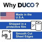 Duco USA-Made Clear Cast Acrylic Sheet 1/4 Inch Thick 12 x 12 - 1 Pack of Transparent Plexiglass Sheet - Lightweight Acrylic Board for Window Replacements, Displays, Signs, and More