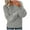 Gray, variant on Lovskoo Sweaters for Women Long Sleeve Fall and Winter Solid Color Outerwear Knitted Pullover Thickened Warm Sweater Purple