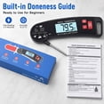 thumbnail image 6 of YTAKY Meat Thermometer, 2-Second Instant Read Waterproof Digital Food Thermometer with -58 to 572°F Range & Backlight for Grilling BBQ Oven Cooking, Black, 6 of 12