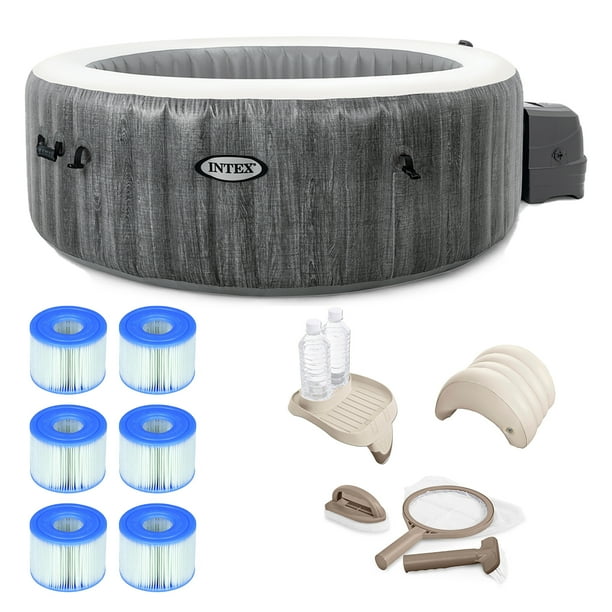 intex hot tub in winter
