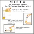 thumbnail image 3 of Pulverizador de aceite MISTO de vidrio esmerilado de 7.75 pulgadas, 3 of 7