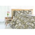 thumbnail image 3 of Ambesonne Leafy Design Down Alternative Quilt Comforter, Modern Leaves Exotic, Twin XL, White Pale Olive Green, 3 of 5