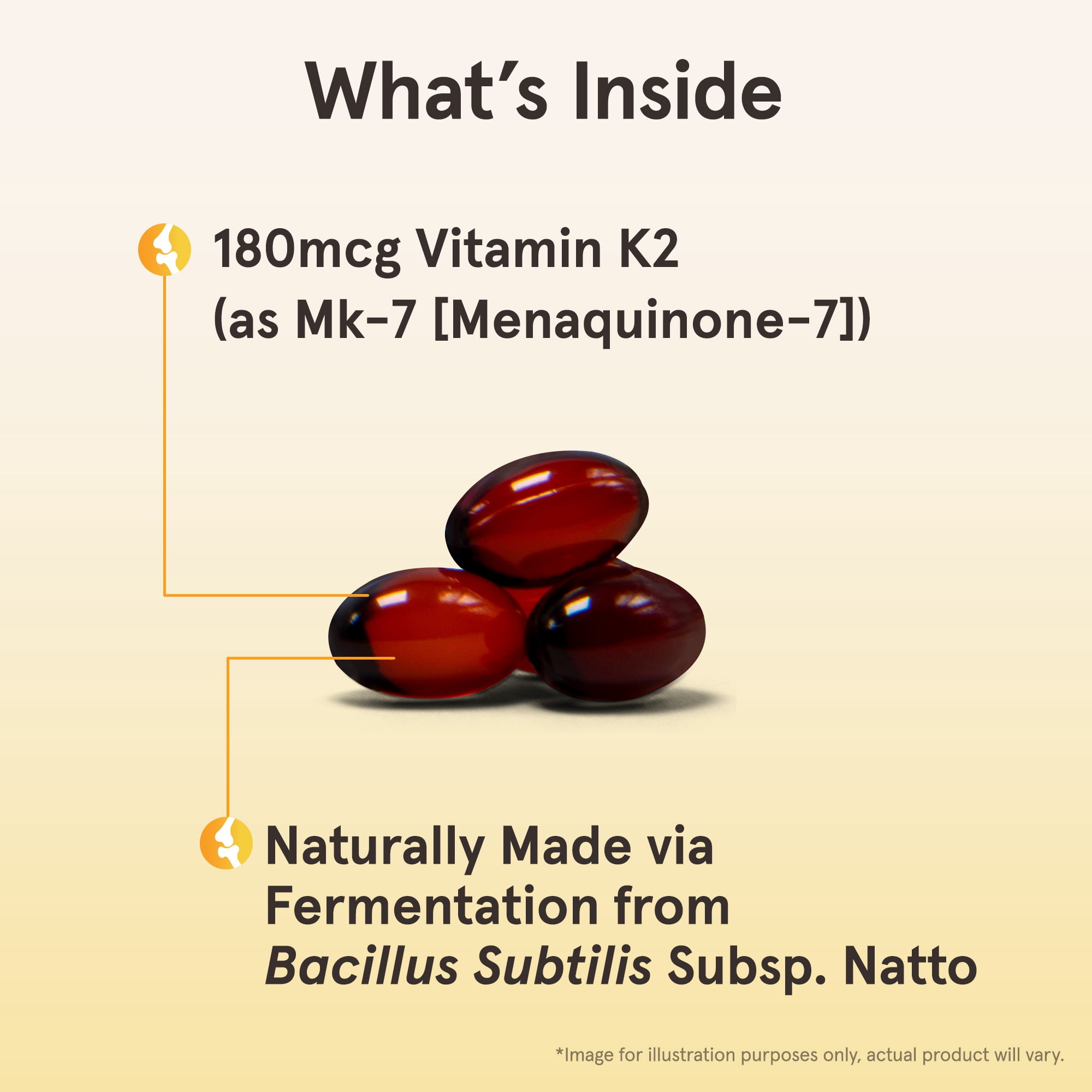 Jarrow Formulas MK-7 180 mcg - Bioactive Form of Vitamin K2-30 Servings (Softgels) - for Bone & Cardiovascular Health - Vitamin K2 MK-7 Dietary Supplement - Gluten Free