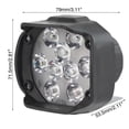 thumbnail image 3 of 2x Motorcycle Auxiliary Spotlight LED Lamp Fog light Accessories Auxiliary Headlight Car ATV External Light Waterproof + Switch, 3 of 4