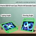 thumbnail image 2 of LTROP Case for iPad Air 5th/4th Generation Case(2022/2020), iPad Pro 11 Case 2021/2020/2018, Built-in Screen Protector, Shockproof Handle Stand Kids Case for iPad Air 5/4 10.9” and iPad Pro 11”, Green, 2 of 8