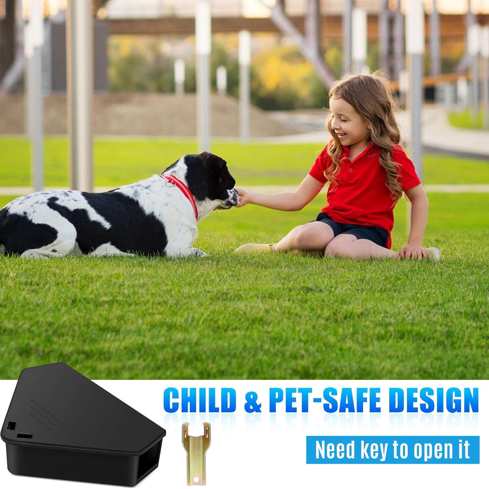HYEASTR 24 Pack Mouse Bait Station Outdoor Indoor - Reusable Rodent Bait Station Mice Trap Small Rats Poisoning Bait Station Box, Friendly for Children & Pets, Suitable for Small Mice