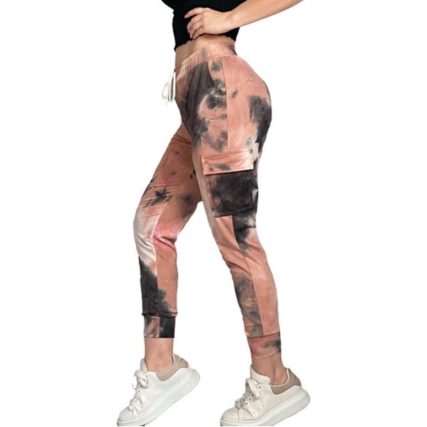 Pants Mujer Casual Jogger Dama Tie Dye Legins Gym Deporte LOLE Pants