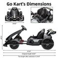 thumbnail image 4 of Sakiyr 24V Go Karts for Kids,Go Kart Kids Pedal Cart with 300W Motors,8Mph Max Speed,Drift/Sport Mode, Outdoor Racing Car for Children Ages 6-15, 4 of 8