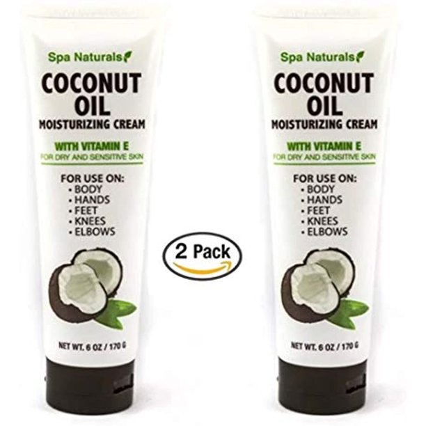 Spa Naturals Coconut Oil Moisturizing Cream with Vitamin E 2 pack