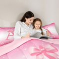 thumbnail image 4 of Feelyou Bowknot Initial A Twin Bedding Sets 7-Piece, Glitter Stars Bedding Comforter Set, 4 of 8