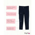 thumbnail image 3 of MeMoi  Thin Ribbed Comfort Stretch Cotton Blend Leggings - Girls - Female, 3 of 7