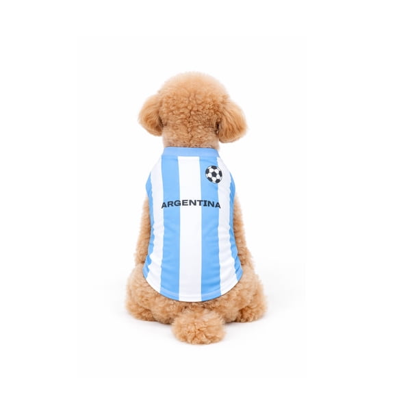One Paw, Argentina Soccer Jersey, Multiple Teams and Sizes, Dog Team Shirt, Light Blue, for Dogs, XL