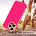 thumbnail image 3 of for iPhone 15 Pro Max Case, 15 Pro Max Phone Case with Adjustable Wristband Kickstand Slim Fit Soft TPU Scratch Resistant Shockproof Protective Case for iPhone 15 Pro Max 6.7", Hot Pink, 3 of 15
