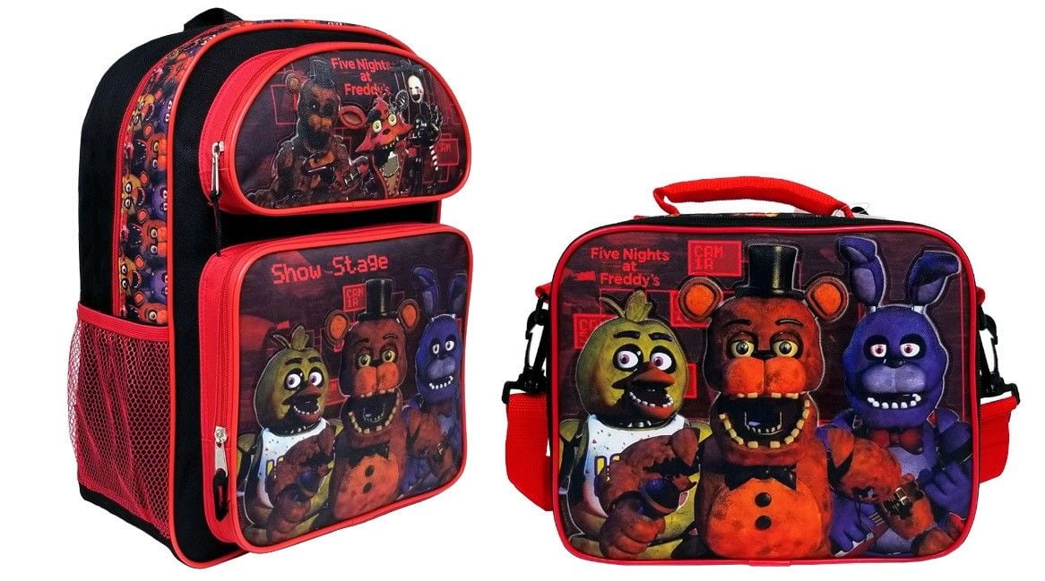 five nights of freddy backpack and lunch box