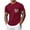 Red, variant on TKKCS Mens Short Sleeve T-Shirt with Print Pocket- Pullover Lightweight Summer Casual Breathable Crew Neck Tees Light Blue Size 2XL