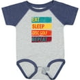 thumbnail image 3 of Inktastic Disc Golfer Eat Sleep Disc Golf Repeat Boys or Girls Baby Bodysuit, 3 of 5